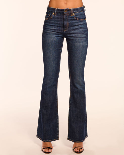 Helena 5-Pocket Flare Jean | DARK RINSE