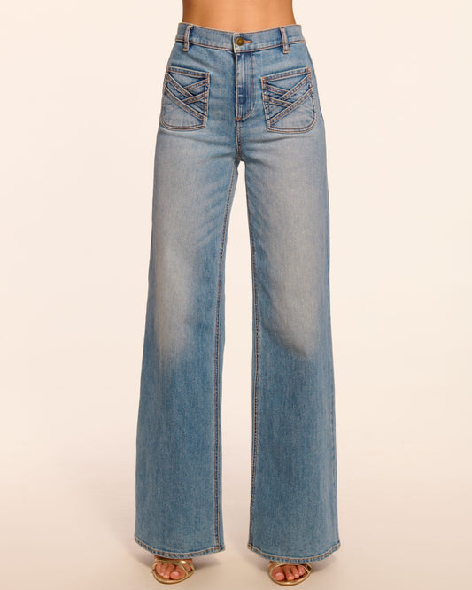 Heidi High-Rise Wide Leg Braided Jean