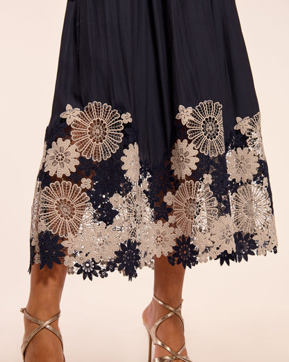 Milani Embellished Strapless Midi Dress