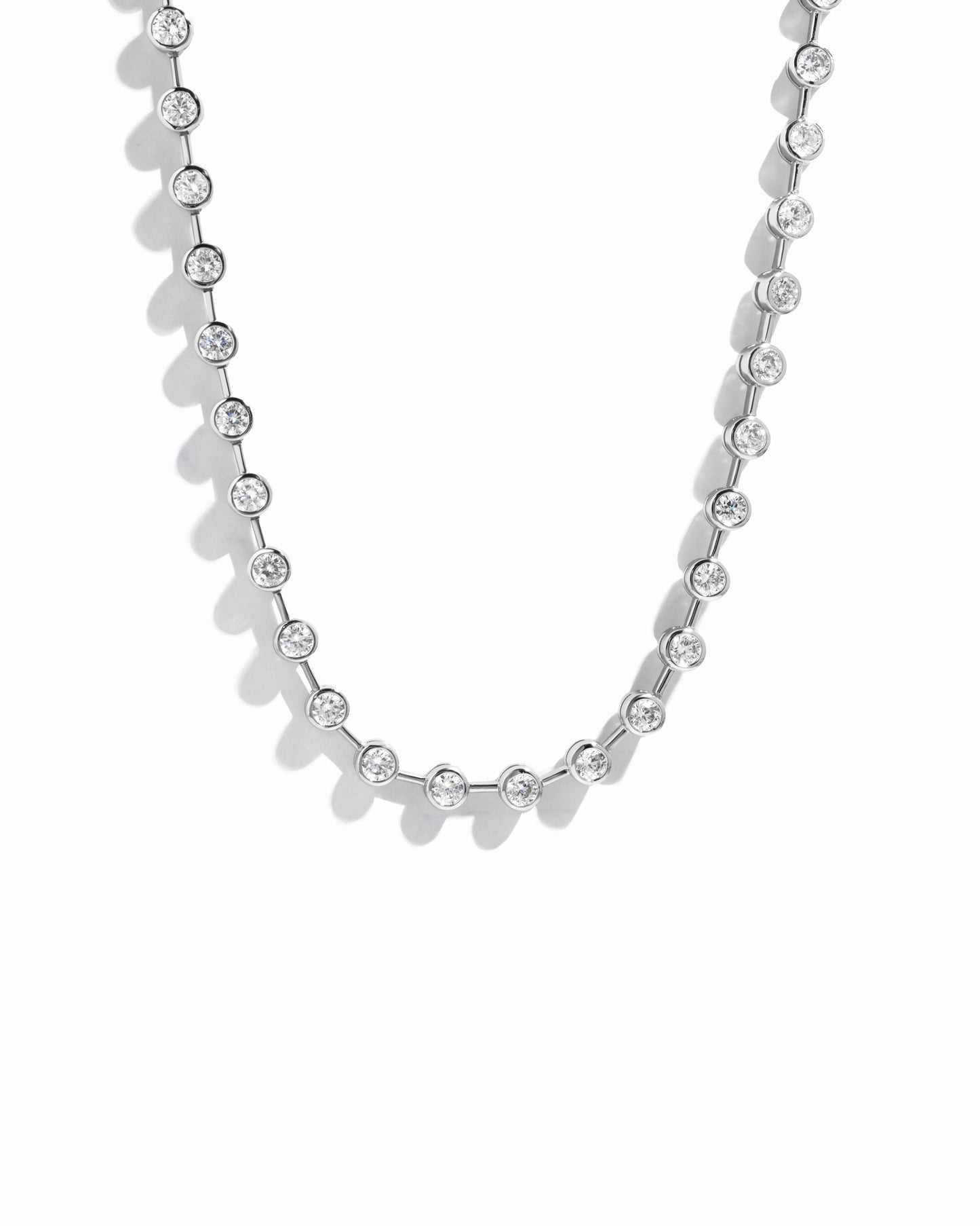 Icon Bezel Tennis Necklace