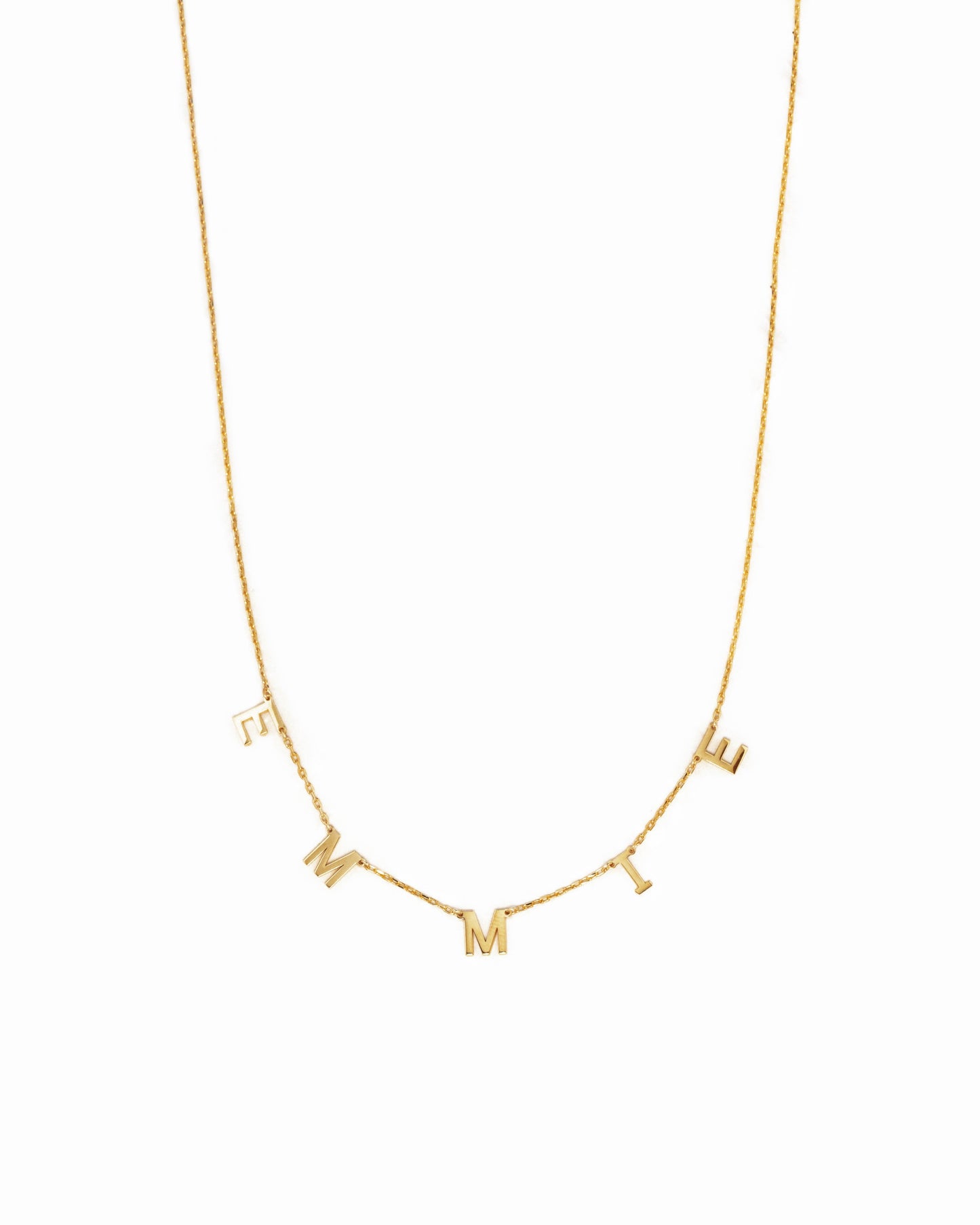 Custom Letter Name Necklace
