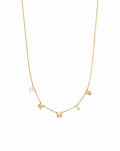 Custom Letter Name Necklace