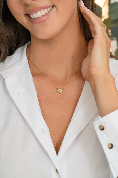 Valerie Bubble Bezel Necklace