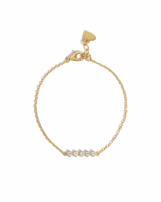 5 Stone Diamond Bracelet