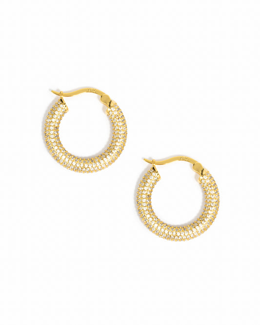 Pavé Tube Hoops