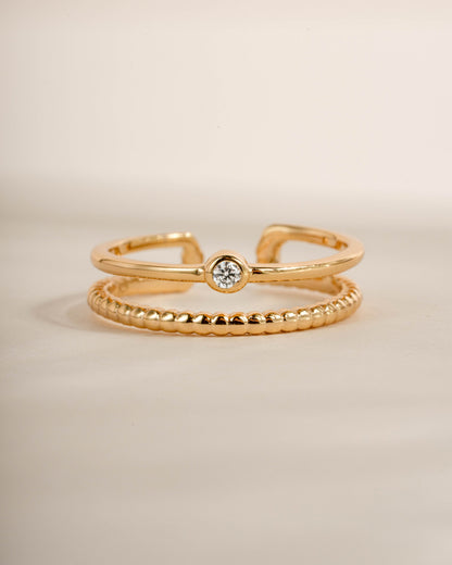 Bezel Toe Ring