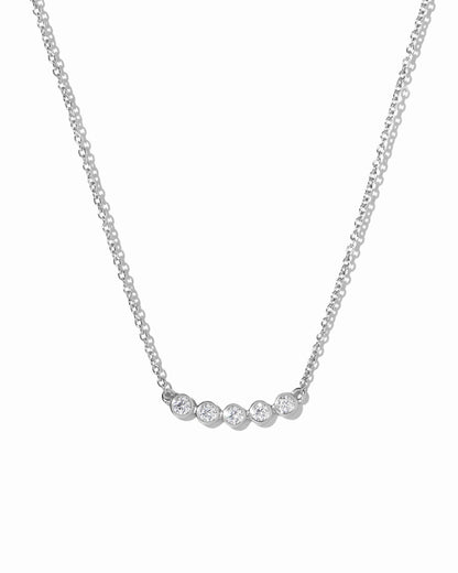 Five Stone Bar Necklace