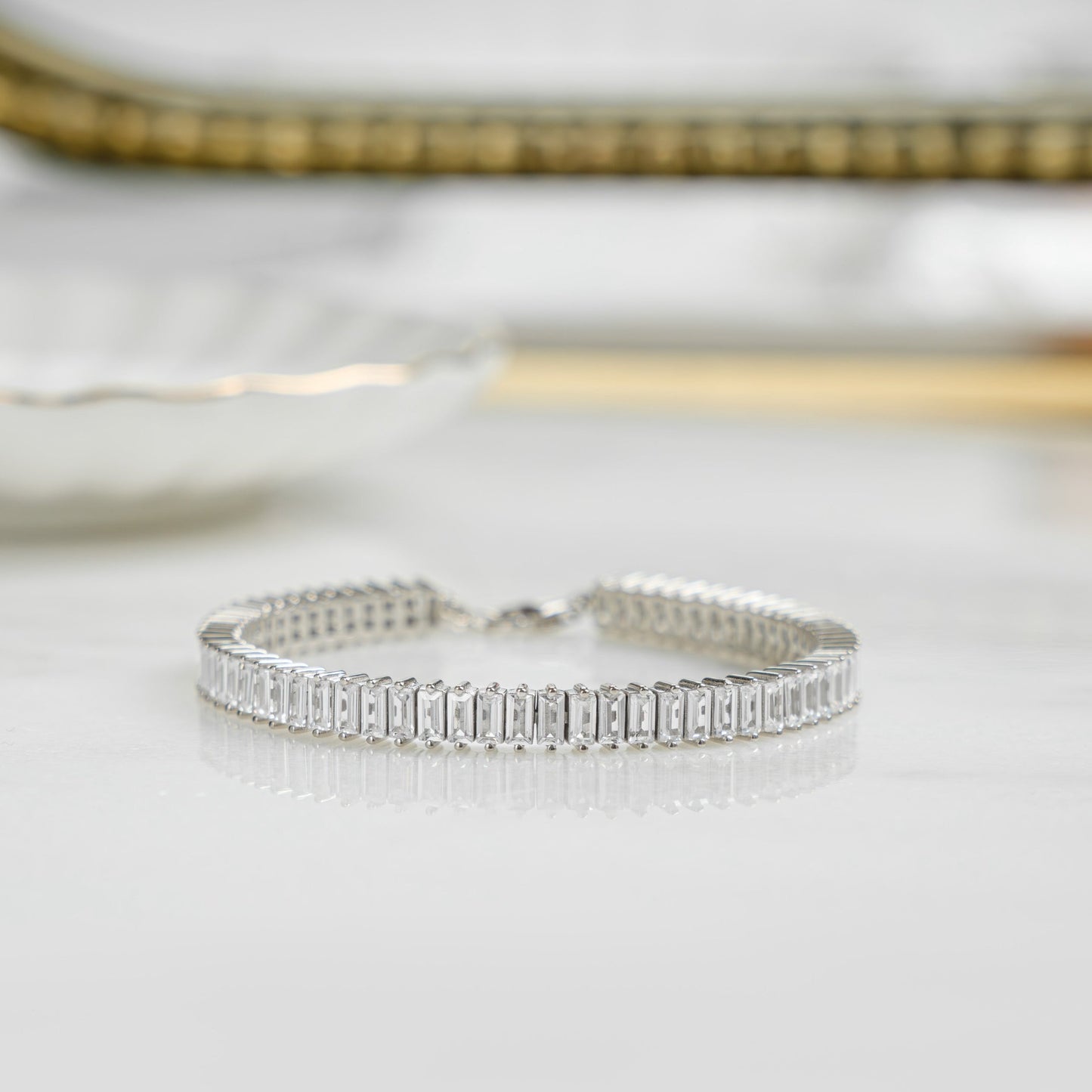 Julie Baguette Tennis Bracelet