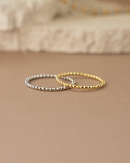 Plain Beaded Ring