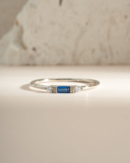 Sapphire Baguette Ring