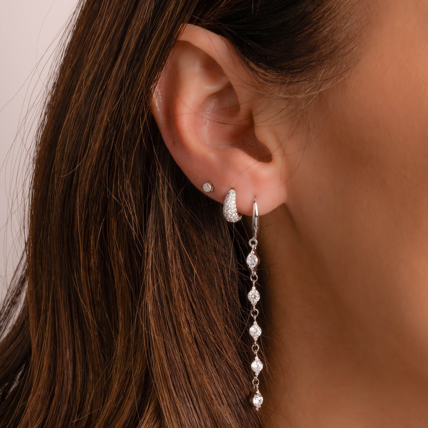 CZ Drop Earrings
