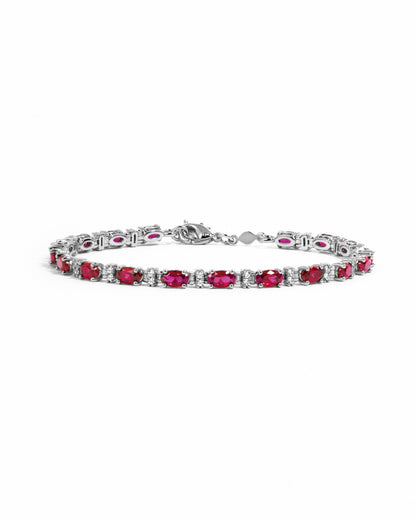 Ruby Tennis Bracelet