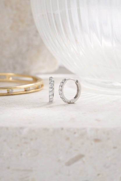 8mm Diamond Huggies (Multiple Sizes Available)
