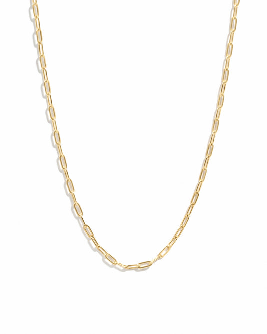 Tiny Link Paperclip Necklace