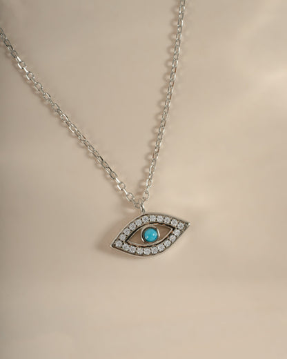 Turquoise Evil Eye Necklace
