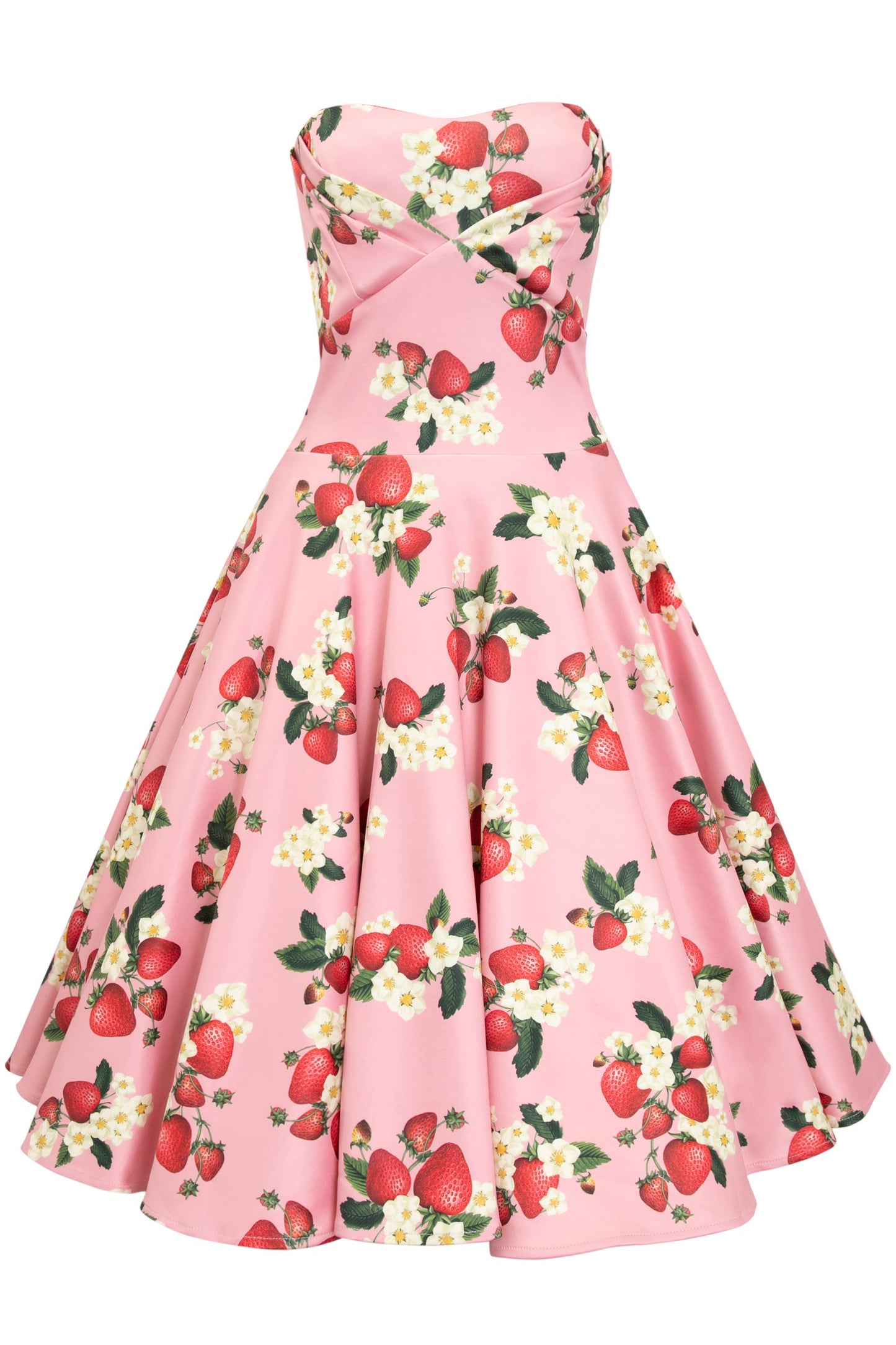 Melissa Retro Pink Strawberry Dress
