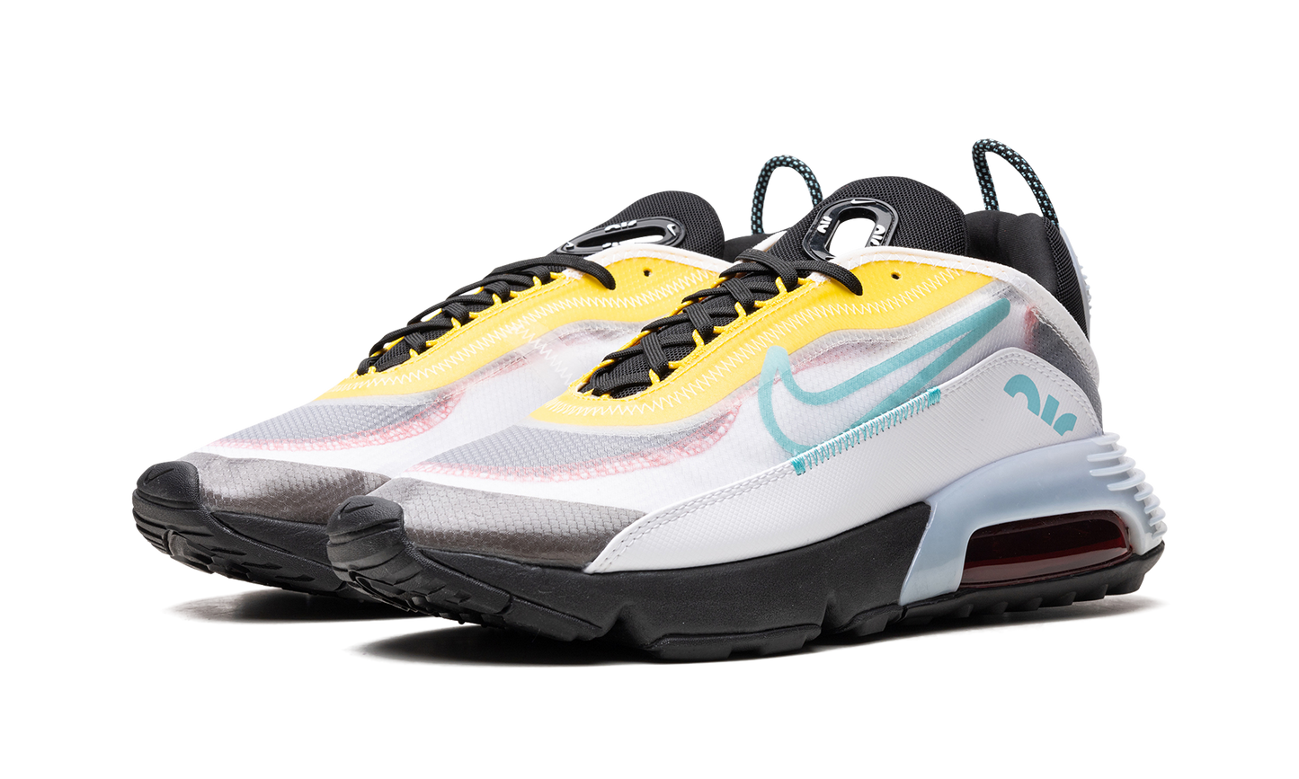Air Max 2090 "White Speed Yellow Bleached Aqua"